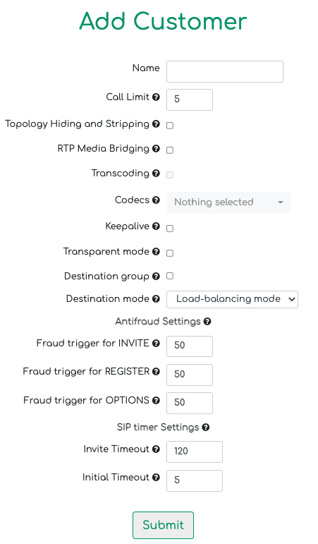 Add Customer Add Customer